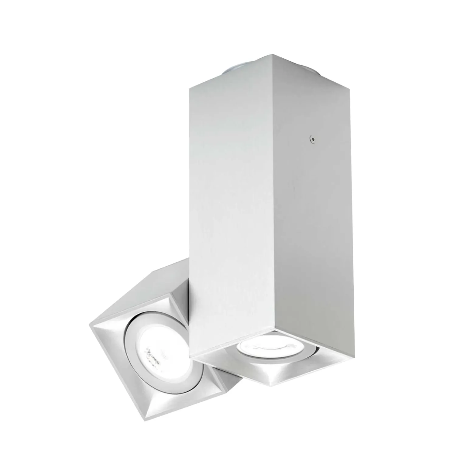Milan Dau Spot Deckenleuchte zweiflammig alu