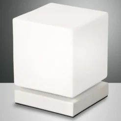 Mit Touchdimmer - LED-Tischleuchte Brenta weiß