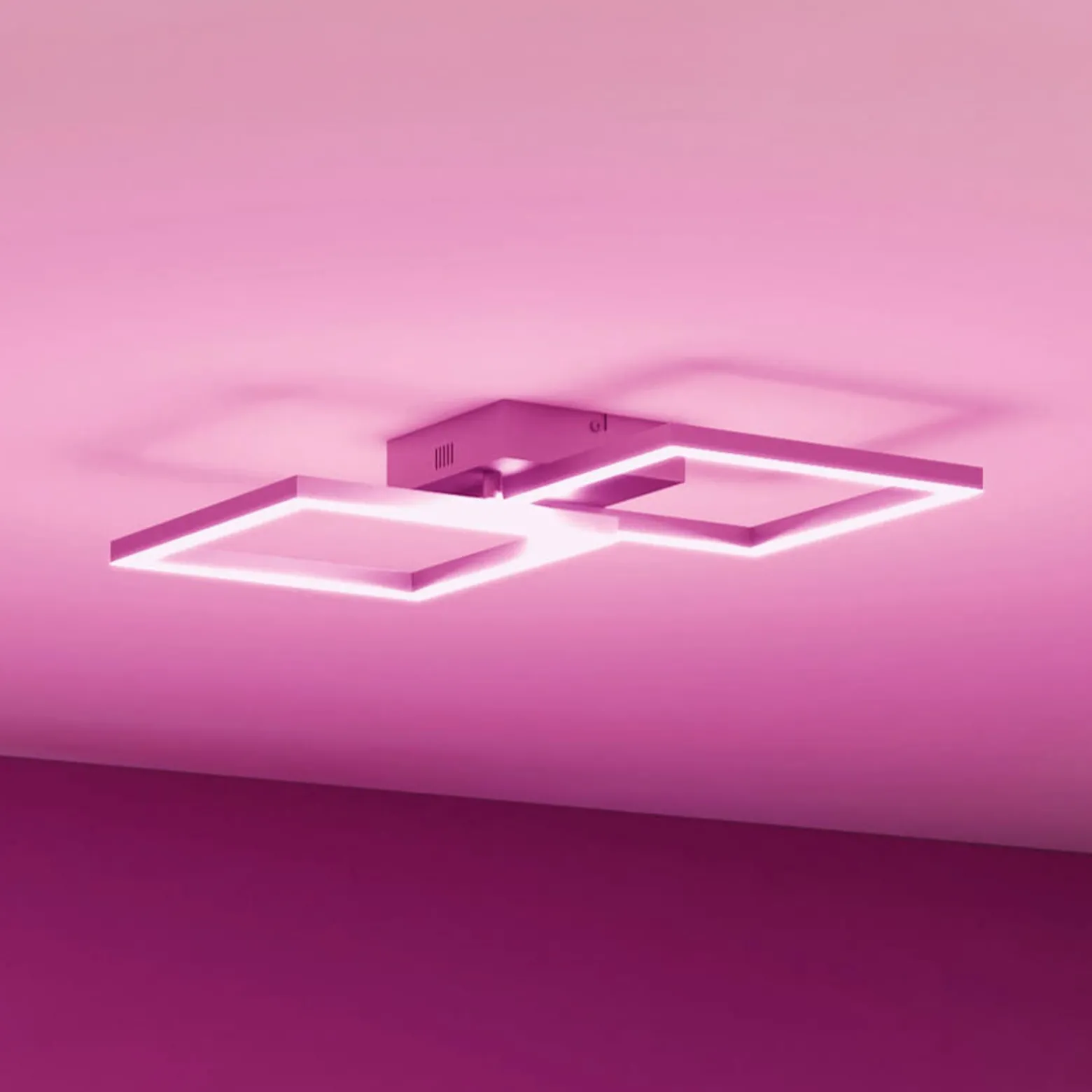 Müller Licht tint LED-Deckenleuchte Cano, RGB, CCT, silber