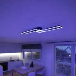 Müller Licht tint LED-Deckenleuchte Ciso, RGB, CCT, schwarz