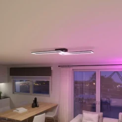 Müller Licht tint LED-Deckenleuchte Ciso, RGB, CCT, schwarz