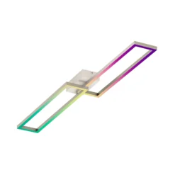 Müller Licht tint LED-Deckenleuchte Ciso, RGB, CCT, silber