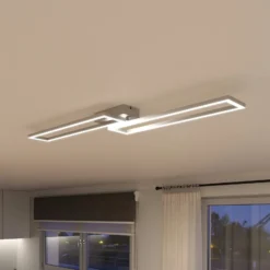 Müller Licht tint LED-Deckenleuchte Ciso, RGB, CCT, silber
