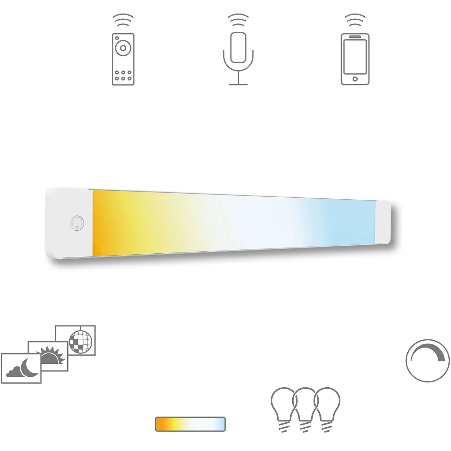 Müller Licht tint LED-Unterbauleuchte Alba, 50cm