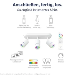 Müller Licht tint Nalo LED-Strahler, dreiflammig
