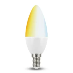 Müller Licht tint white LED-Kerzenlampe E14 5,8W