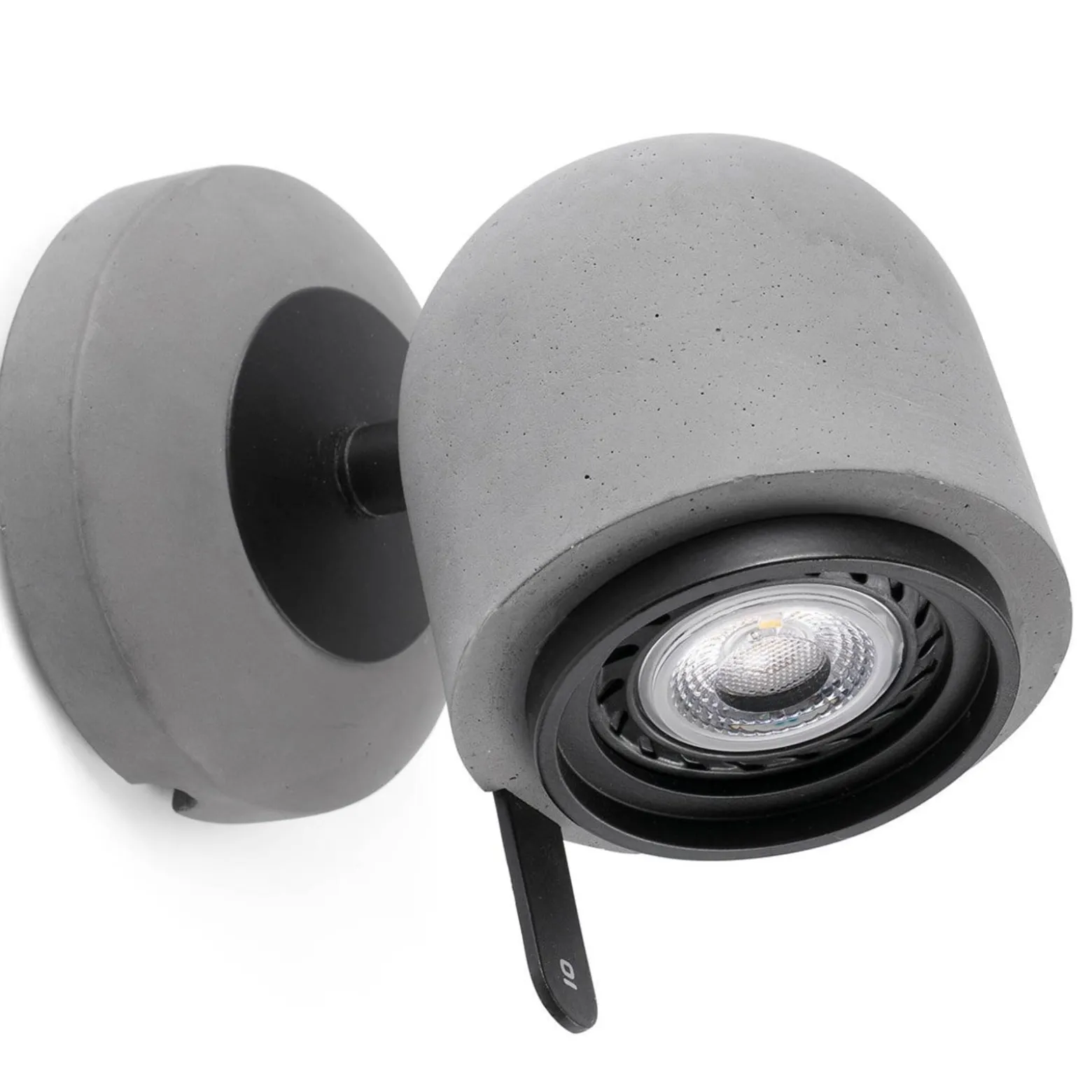 Moderner Beton-Wandspot Stone - variabel