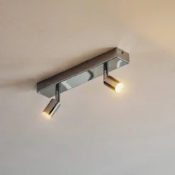 Modern gestaltete LED-Deckenleuchte 2-flg
