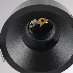 Molto Luce Einbaulampe Willi 68R, schwarz, Alu, E27