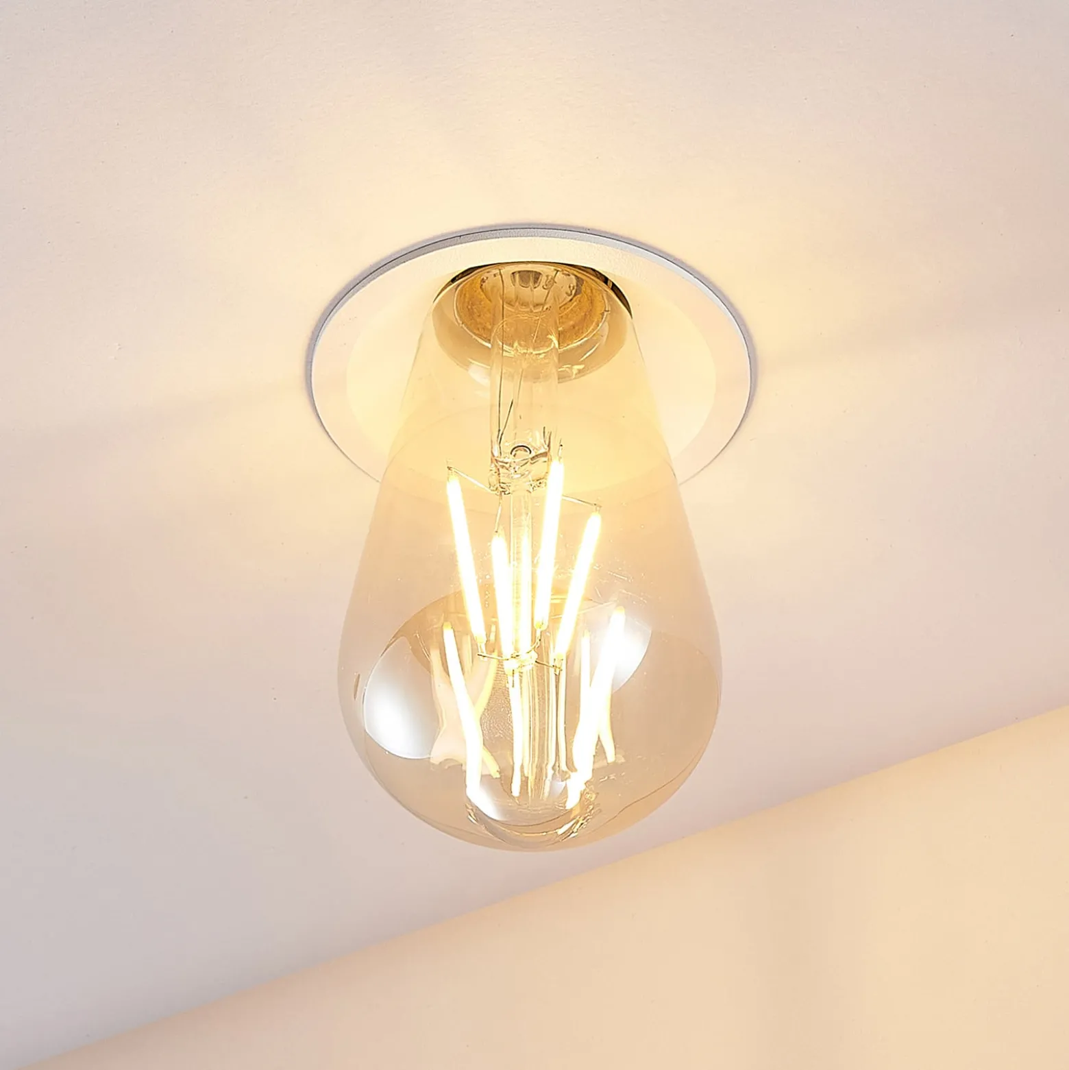 Molto Luce Einbaulampe Willi 68R, weiß, Aluminium, E27