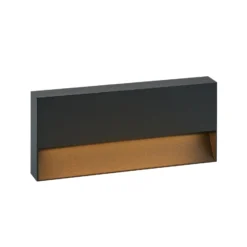 Molto Luce LED-Außenwandlampe Cado, Breite 25 cm, schwarz