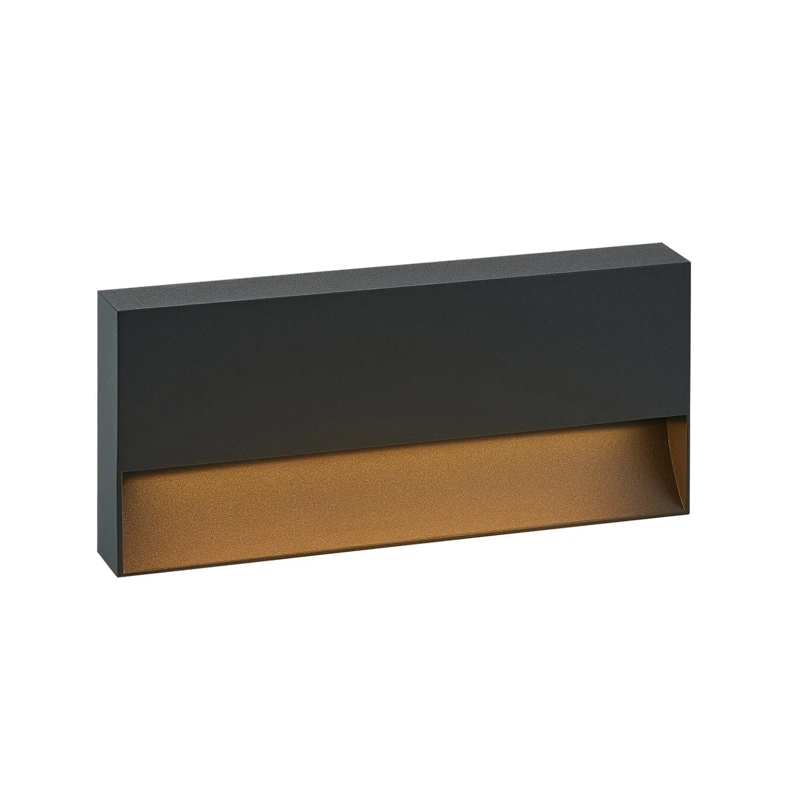 Molto Luce LED-Außenwandlampe Cado, Breite 25 cm, schwarz