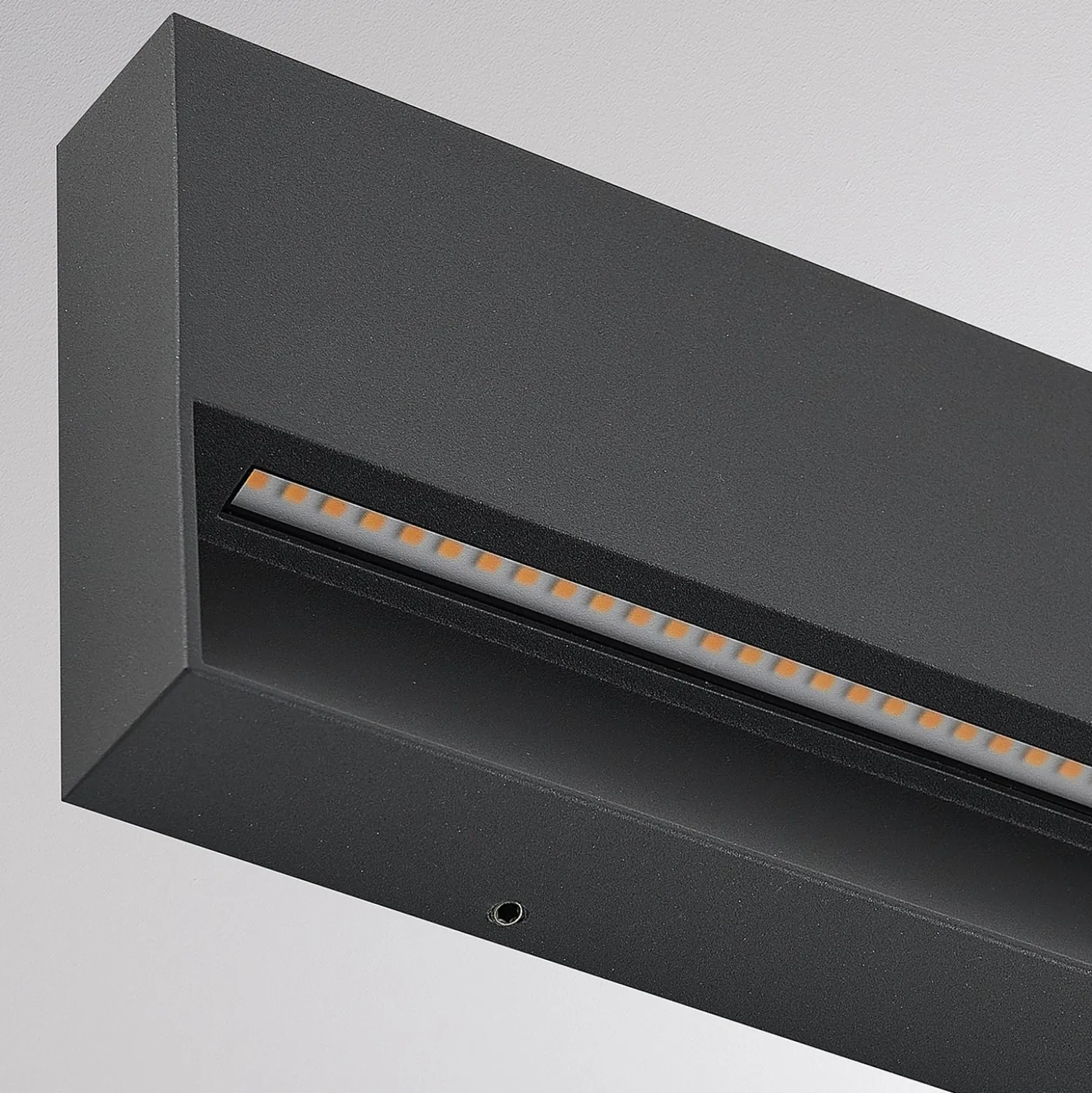 Molto Luce LED-Außenwandlampe Cado, Breite 25 cm, schwarz