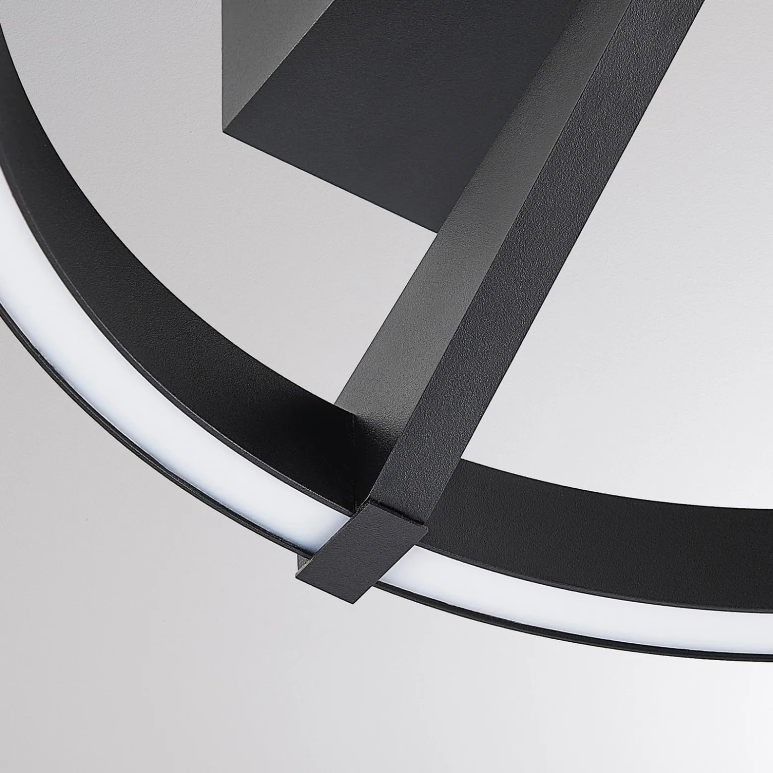 Molto Luce LED-Deckenlampe Melli SDI, schwarz, Alu, Ø 33 cm