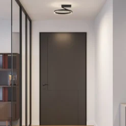 Molto Luce LED-Deckenlampe Melli SDI, schwarz, Alu, Ø 33 cm