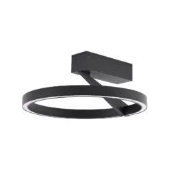 Molto Luce LED-Deckenlampe Melli SDI, schwarz, Alu, Ø 33 cm
