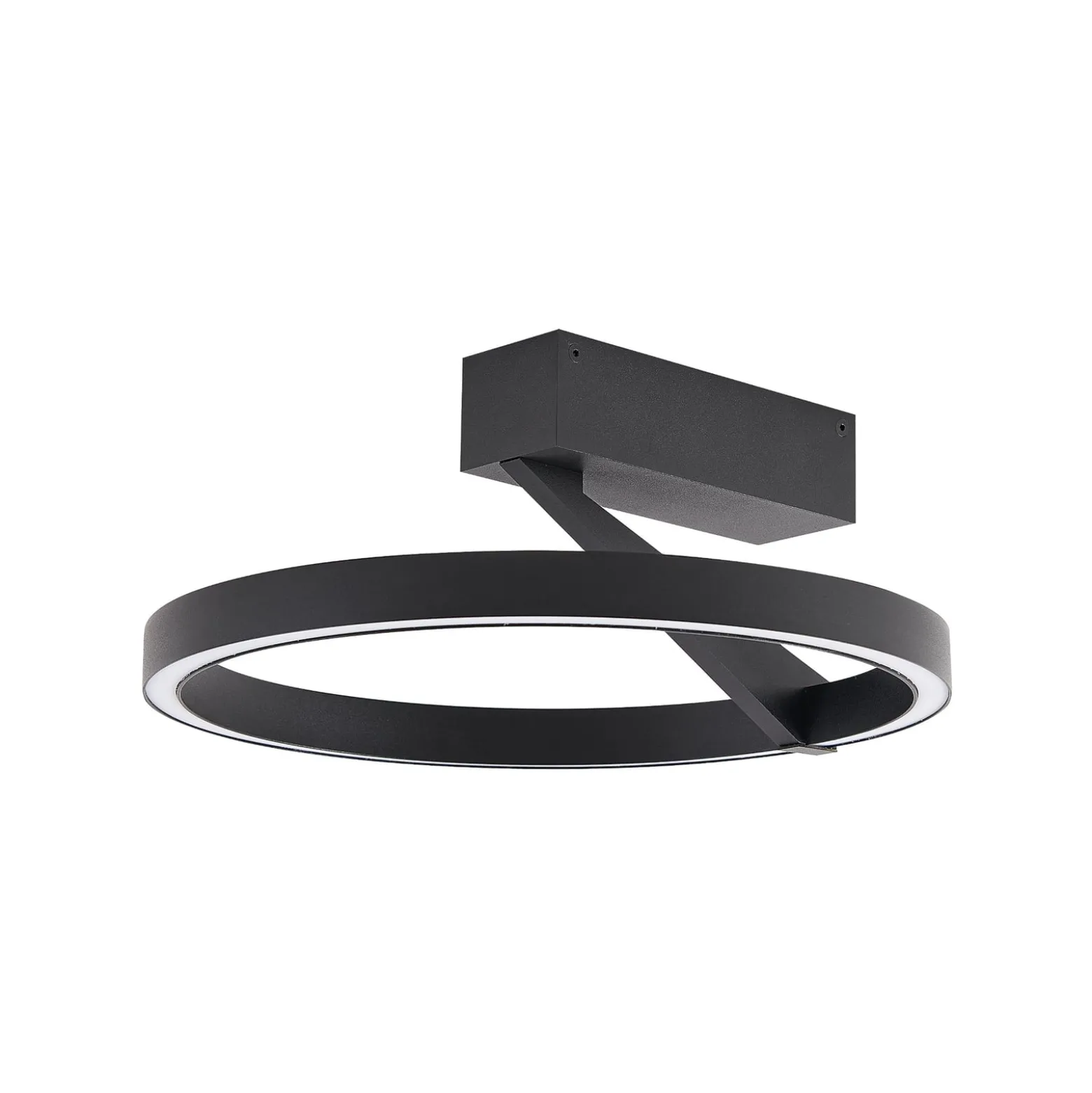 Molto Luce LED-Deckenlampe Melli SDI, schwarz, Alu, Ø 33 cm