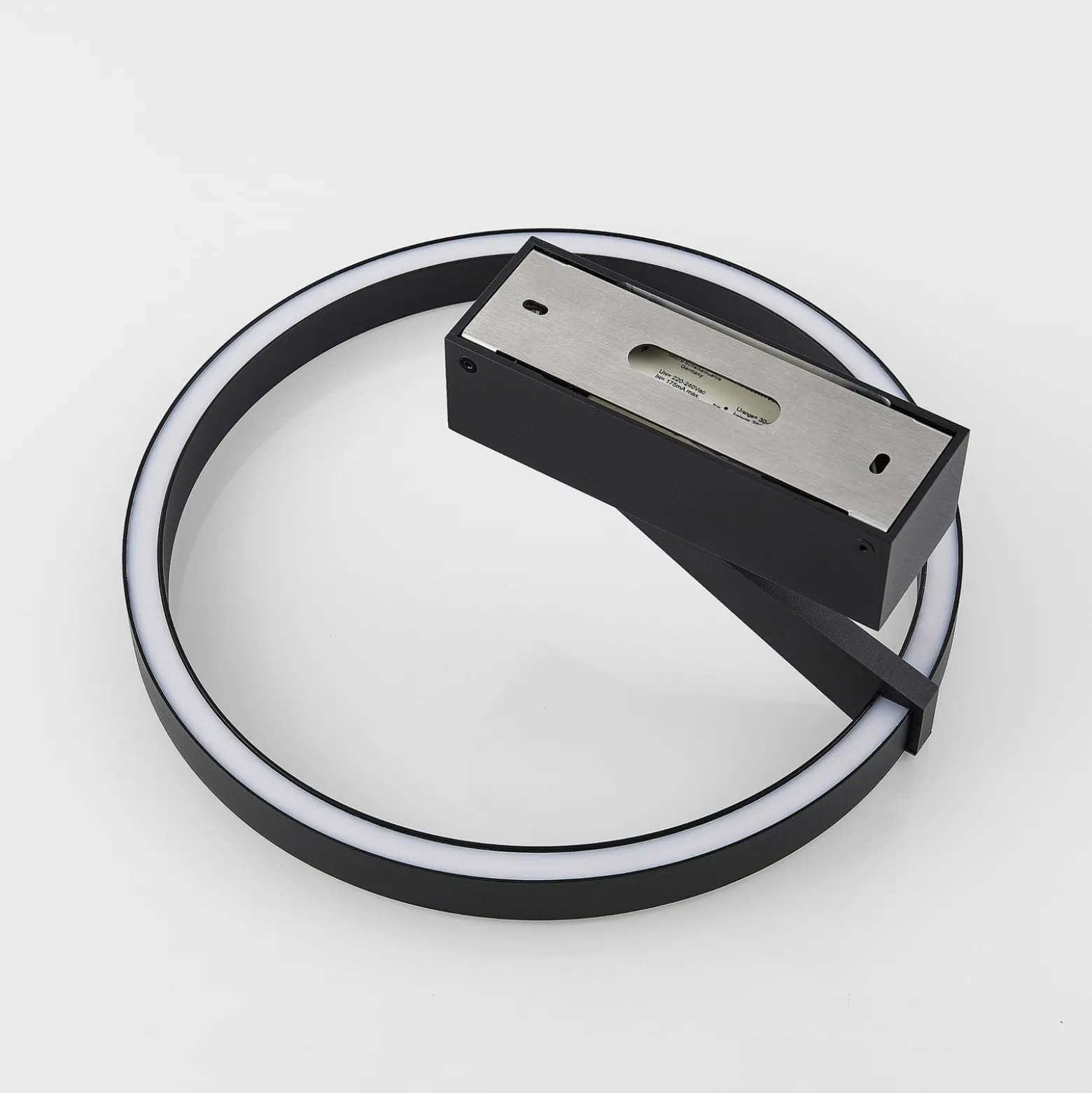 Molto Luce LED-Deckenlampe Melli SDI, schwarz, Alu, Ø 33 cm