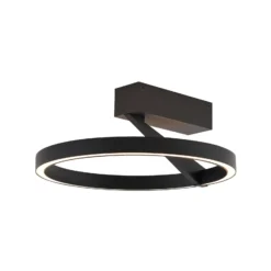 Molto Luce LED-Deckenlampe Melli SDI, schwarz, Alu, Ø 33 cm