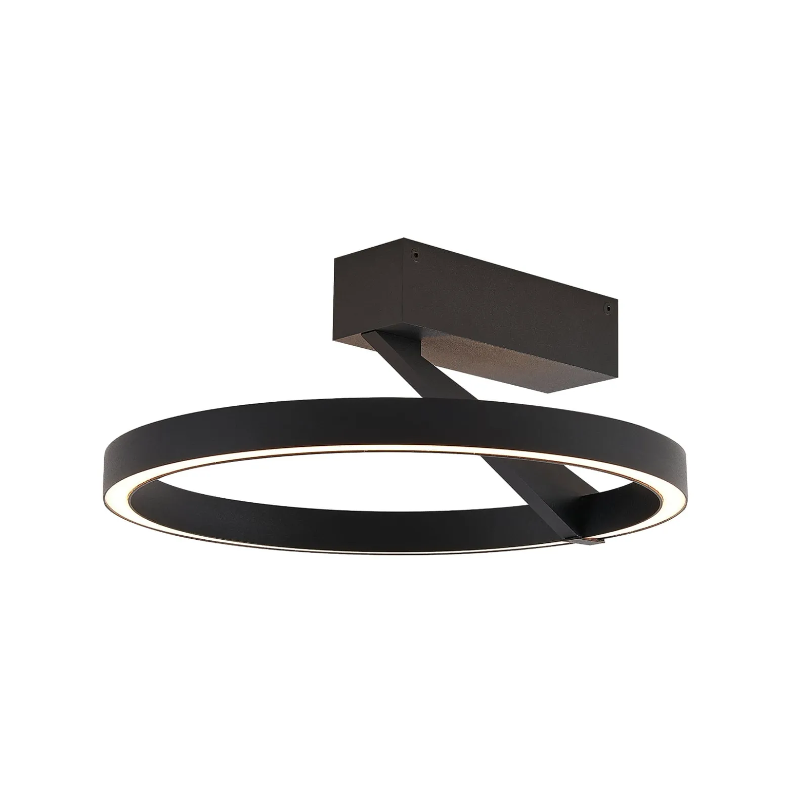 Molto Luce LED-Deckenlampe Melli SDI, schwarz, Alu, Ø 33 cm