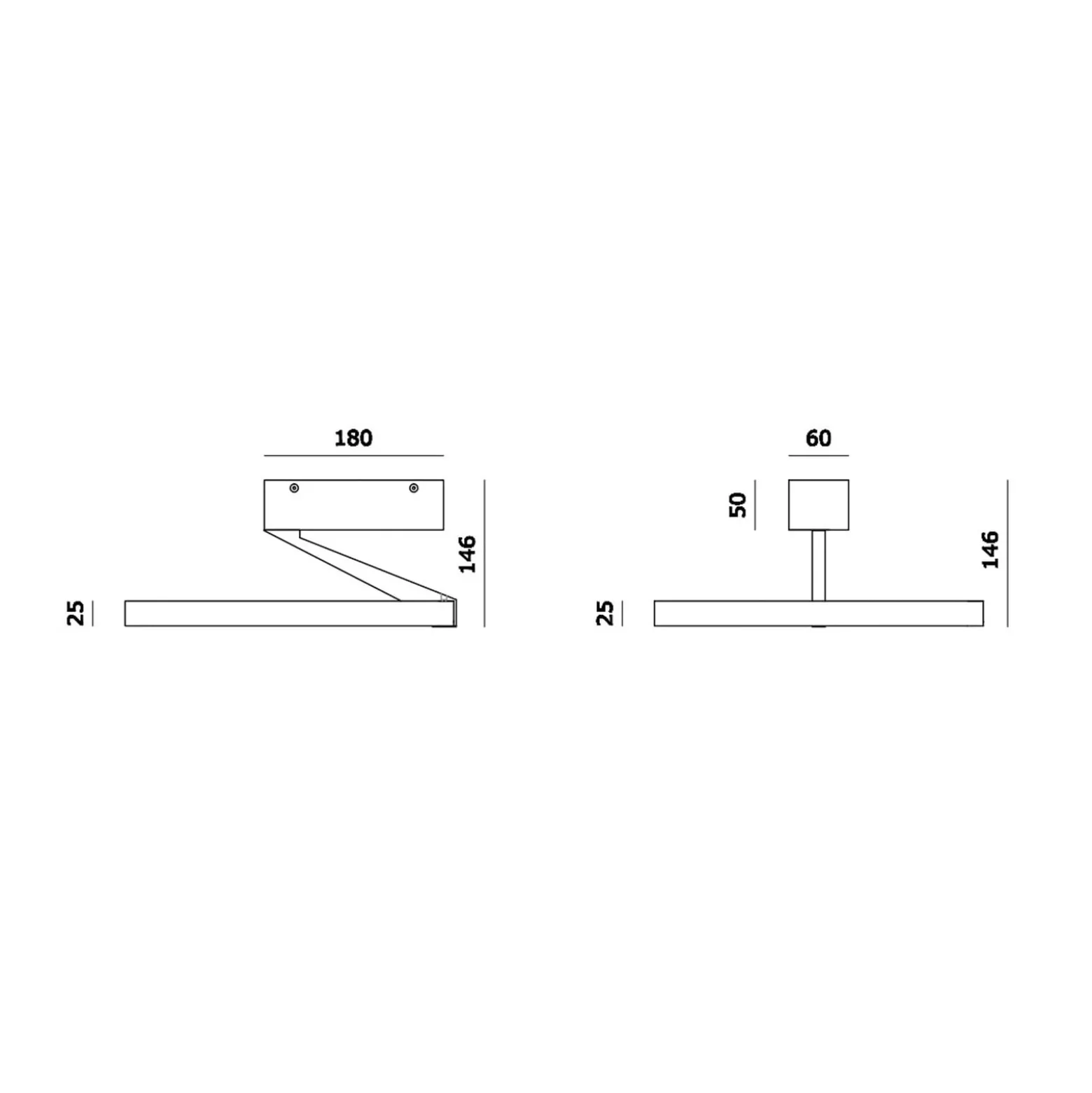 Molto Luce LED-Deckenlampe Melli SDI, schwarz, Alu, Ø 33 cm