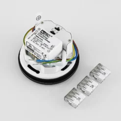 Molto Luce LED-Einbaulampe Wall 68R Glass IP44 RD, schwarz