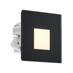Molto Luce LED-Einbaulampe Wall R68 Glass IP44 SQ, schwarz
