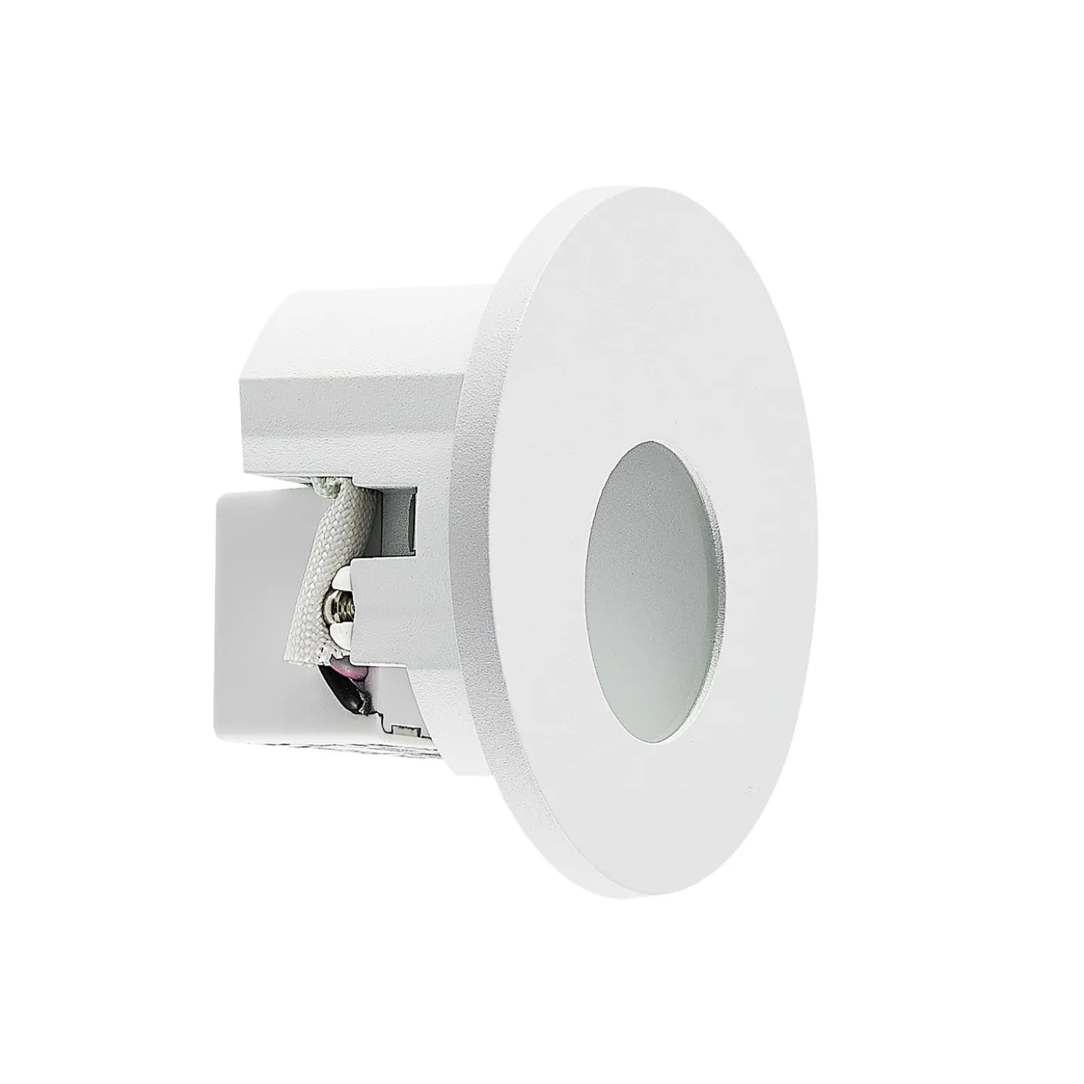 Molto Luce LED-Einbaulampe Wall 68R IP44 RD, weiß, Alu, CCT