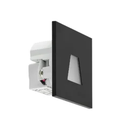 Molto Luce LED-Einbaulampe Wall 68R IP44 SQ, schwarz, CCT