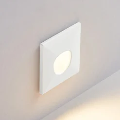 Molto Luce LED-Einbaulampe Wall 68 R Sina IP44 SQ, weiß, CCT