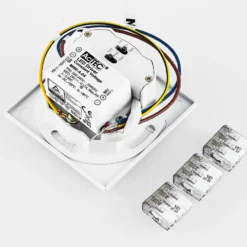 Molto Luce LED-Einbaulampe Wall 68 R Sina IP44 SQ, weiß, CCT