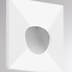 Molto Luce LED-Einbaulampe Wall 68 R Sina IP44 SQ, weiß, CCT