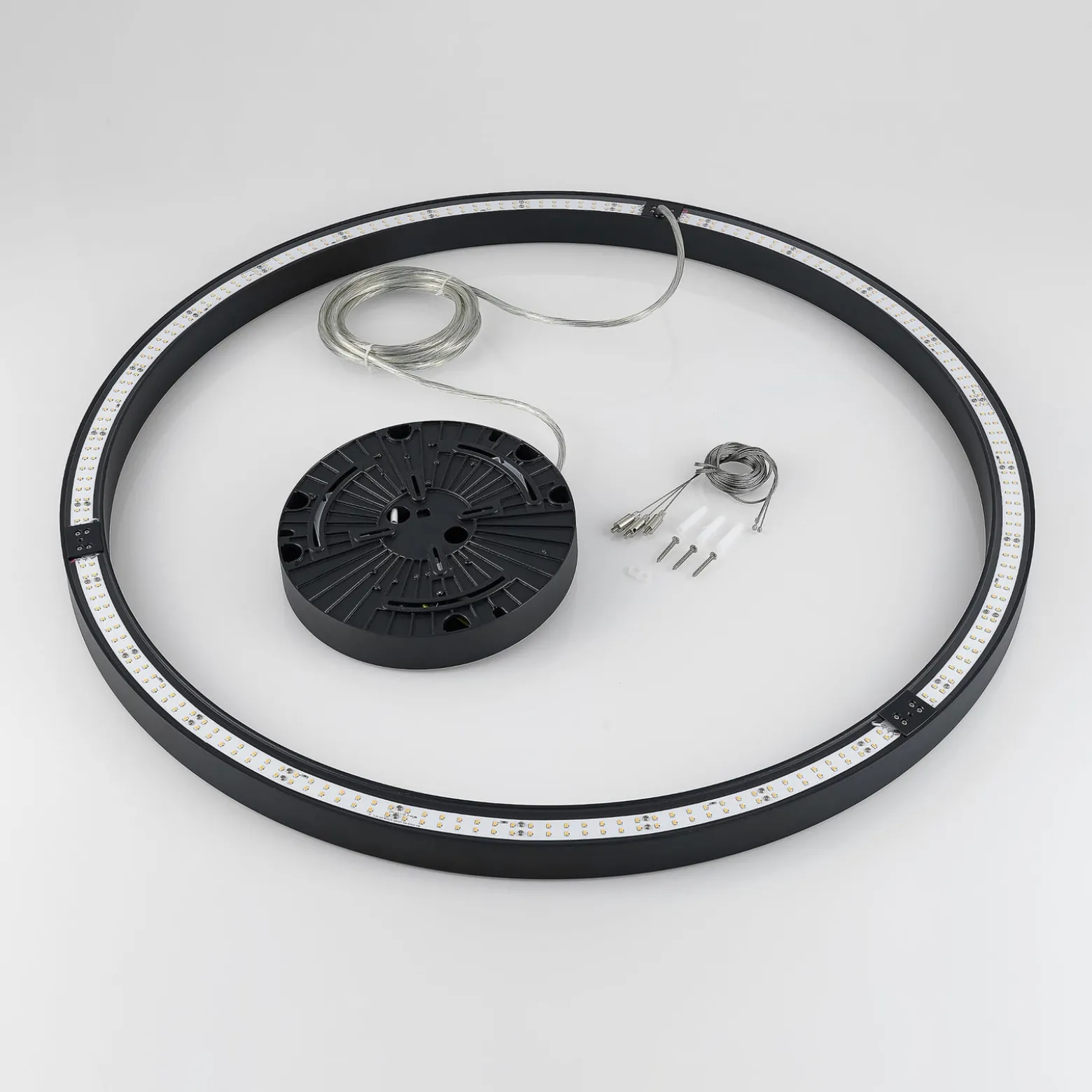 Molto Luce LED-Hängelampe Perfora Pro, schwarz, Ø 90,5 cm