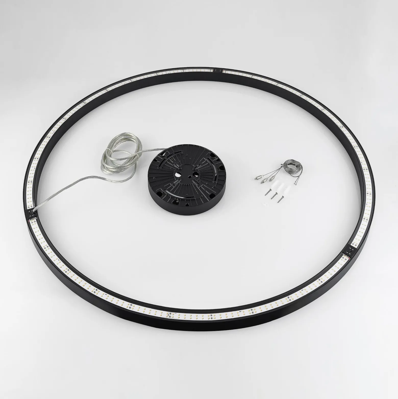 Molto Luce LED-Hängelampe Perfora Pro, schwarz, Ø 120,5 cm