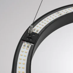 Molto Luce LED-Hängelampe Perfora Pro, schwarz, Ø 60,5 cm