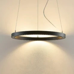 Molto Luce LED-Hängelampe Perfora Pro, schwarz, Ø 60,5 cm