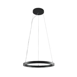 Molto Luce LED-Hängelampe Perfora Pro, schwarz, Ø 60,5 cm