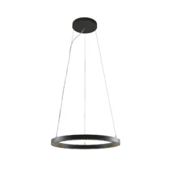 Molto Luce LED-Hängelampe Perfora Pro, schwarz, Ø 60,5 cm