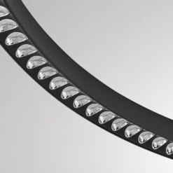 Molto Luce LED-Hängelampe Perfora Pro, schwarz, Ø 60,5 cm
