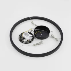Molto Luce LED-Hängelampe Perfora, schwarz, Ø 60 cm, Alu