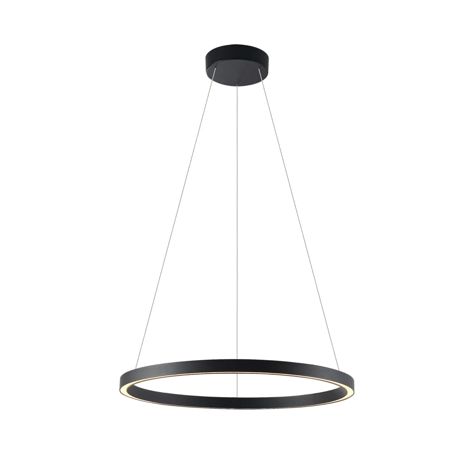 Molto Luce LED-Hängelampe Perfora, schwarz, Ø 60 cm, Alu