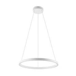 Molto Luce LED-Hängelampe Perfora, weiß, Ø 60 cm, Aluminium