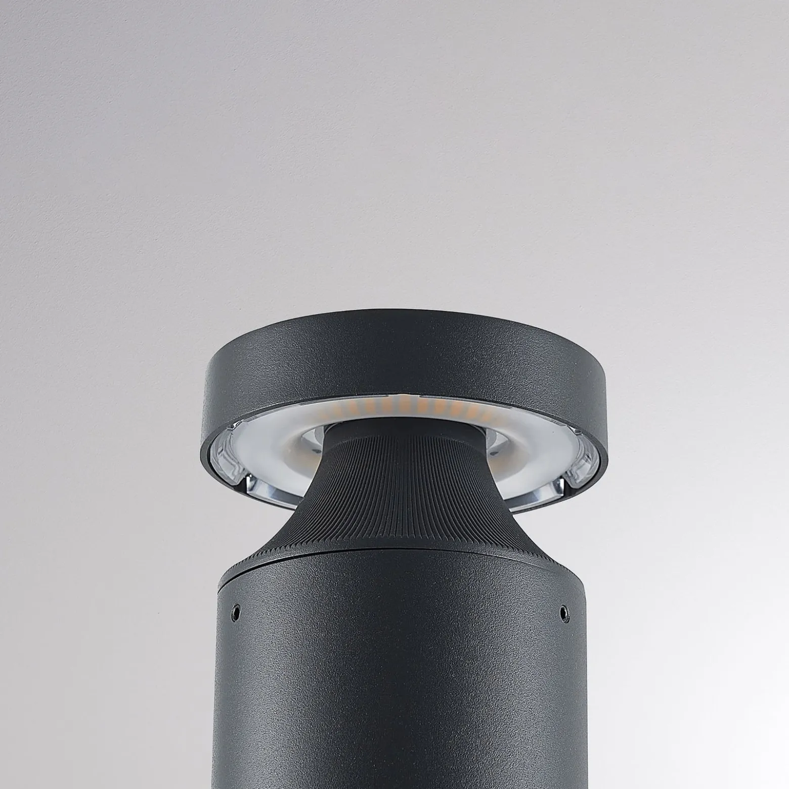 Molto Luce LED-Wegelampe Mona, Ø 10 cm, Alu, Höhe 85 cm