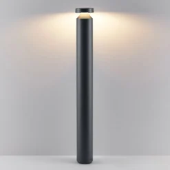 Molto Luce LED-Wegelampe Mona, Ø 10 cm, Alu, Höhe 85 cm