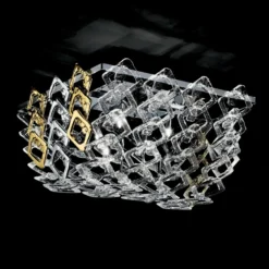 Muranoglas-Deckenleuchte Quadrus