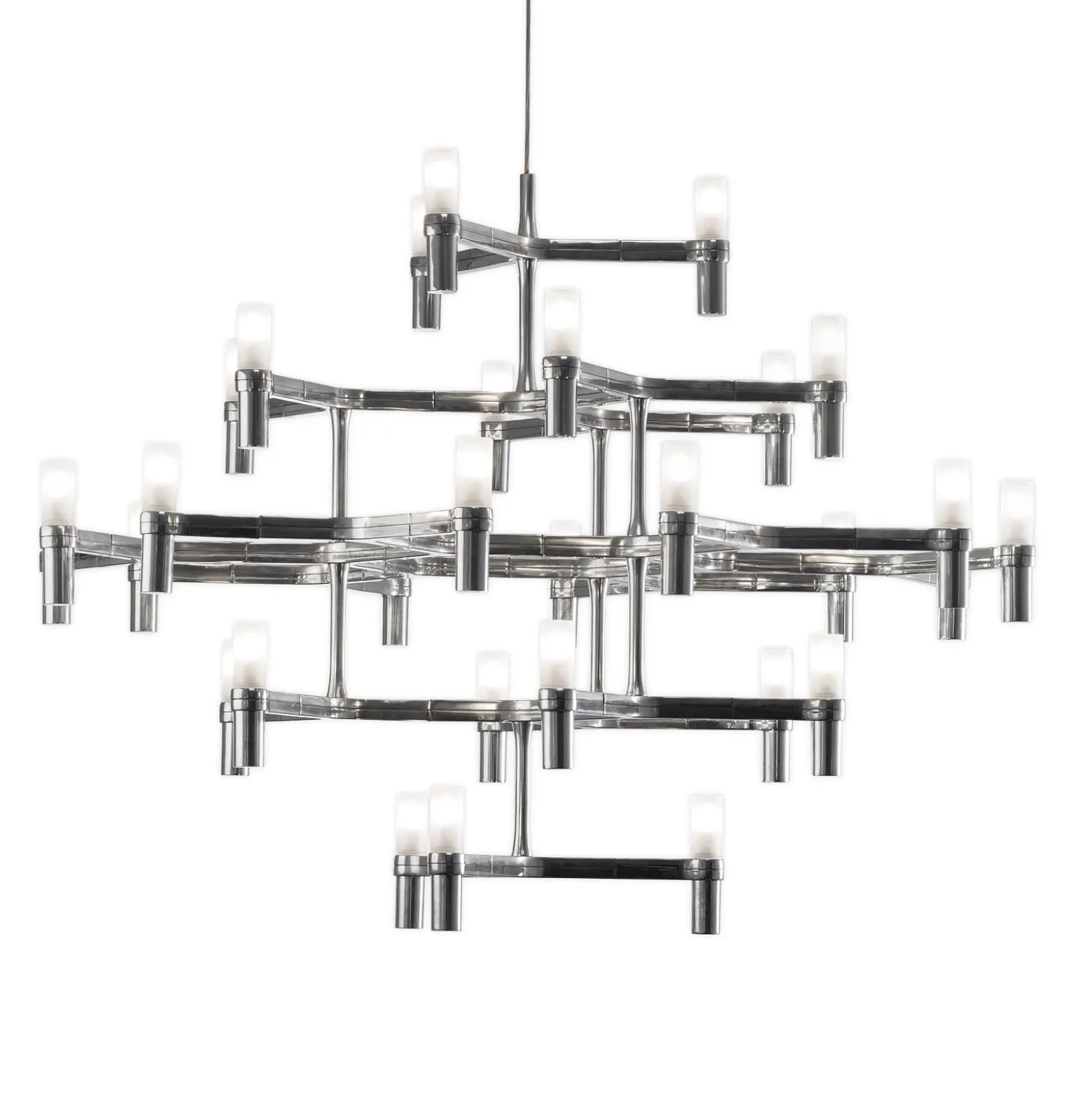 Nemo Crown Major Hängelampe 30-flammig aluminium