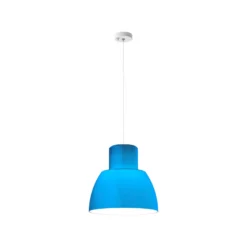Nemo Hängeleuchte Lorosae, blau, Ø 40 cm, Glas, E27