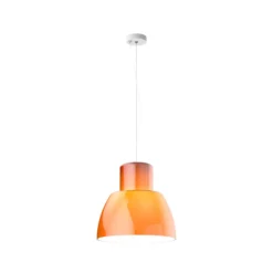 Nemo Hängeleuchte Lorosae, orange, Ø 40 cm, Glas, E27