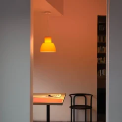 Nemo Hängeleuchte Lorosae, orange, Ø 40 cm, Glas, E27