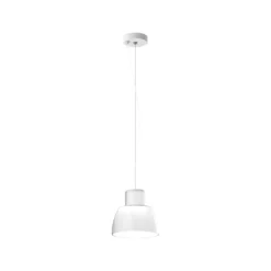 Nemo Hängeleuchte Lorosae, weiß, Ø 20 cm, Glas, E27